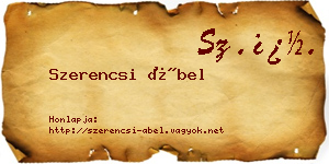 Szerencsi Ábel névjegykártya